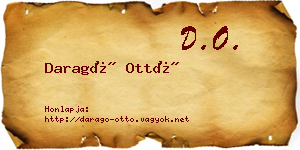 Daragó Ottó névjegykártya